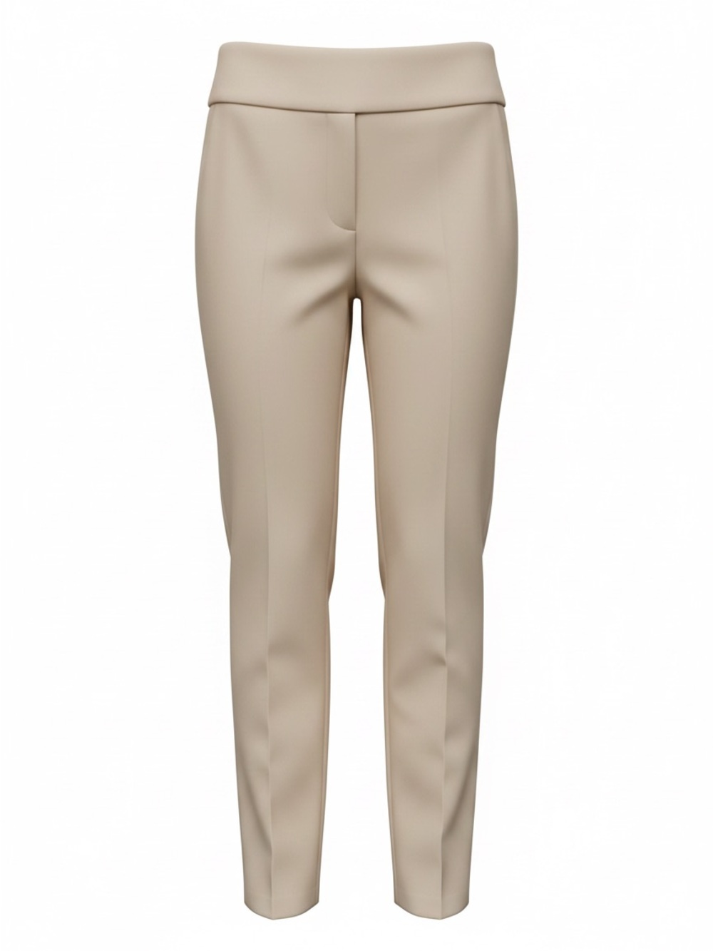 Jones New York Straight Leg Pull-On Pants in Light Beige